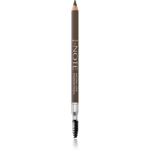 Note Cosmetique Natural Lool Eyebrow Pencil Crayon Pour Sourcils Avec Brosse 03 Brown 1,08 G 