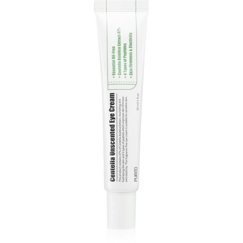 Purito Centella Unscented Crème Légère Yeux Anti-Poches Et Anti-Cernes 30 Ml 