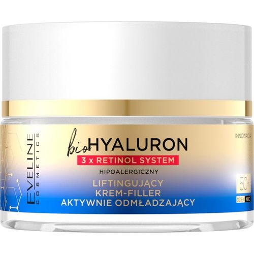 Eveline Cosmetics Bio Hyaluron 3x Retinol System Crème Lifting Jour Et Nuit 50+ 50 Ml 