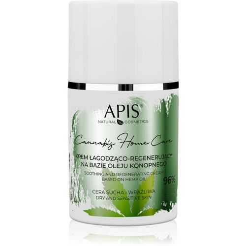 Apis Natural Cosmetics Cannabis Home Care Crème Légère Hydratante Pour Peaux Sèches À Sensibles 50 Ml 