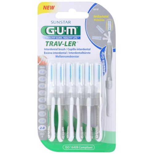 G.U.M Trav-Ler Brossettes Interdentaires 6 Pcs 2,0 Mm 6 Pcs 