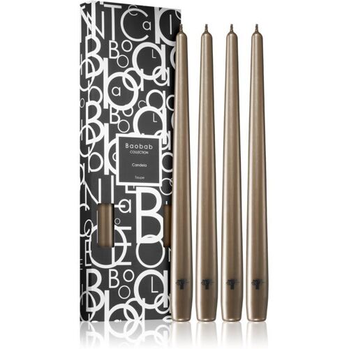 Baobab Candela Taupe Bougie 4 Pcs 