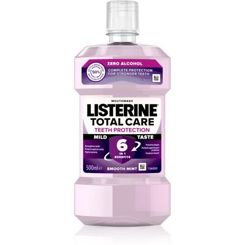 Listerine Total Care Zero Bain De Bouche Pour Une Protection Complète Des Dents Sans Alcool Saveur Smooth Mint 500 Ml