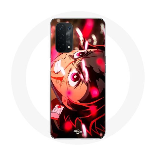 Coque Pour Oppo A74 Tanjiro Demon Slayer Kimetsu No Yaiba En Colère