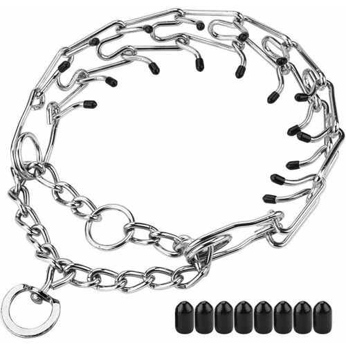 Collier De Dressage À Griffes Pour Chien,Chien Collier Étrangleur Réglable Détachable,Métal Collier De Dressage Réglable Pour Gros Chien Animal Domestique (3.5mm57cm)