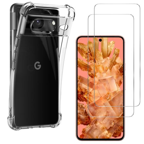Coque antichoc pour Google Pixel 8 et 2 Verres Trempé Film Protection Ecran Phonillico®