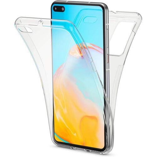 360 Degrés Housse Pour Huawei P40 Coque, Mince Silicone Full-Cover Avant & Arrière Case Avec Protection D'écran, Ultra-Fine Etui Integrale Protege Couverture Anti-Choc - Transparent