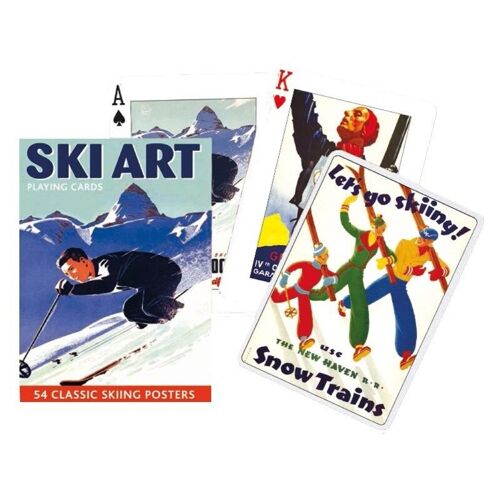 Jeu De 55 Cartes Piatnik Skiart