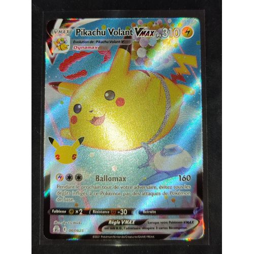 Carte Pokémon Pikachu Volant Vmax 007/025 Célébrations 25th ¿