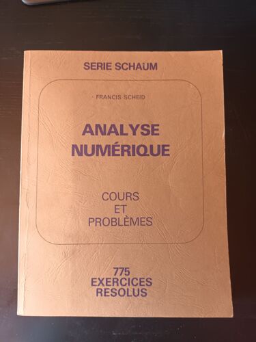Analyse Numérique Cours Et Problèmes