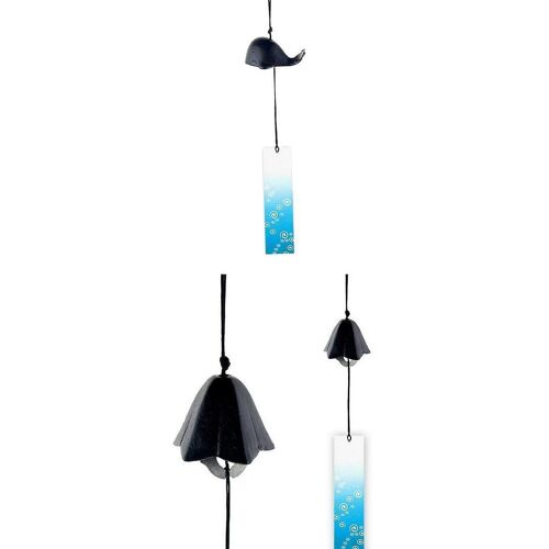 2 pièces Chime à vent furine japonaise Nambu cloches en fonte