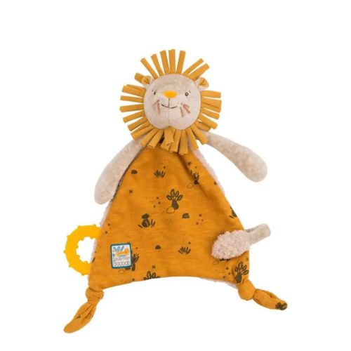 Doudou lion Moulin Roty sous mon baobab jouet bébé éveil naissance soft toy lion baby