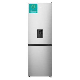 Réfrigérateur-congélateur Hisense RB390N4WCE - congélateur bas avec distributeur d'eau - 59.5x59x186 cm (lxpxh) - 304 litres - classe E - aspect inox