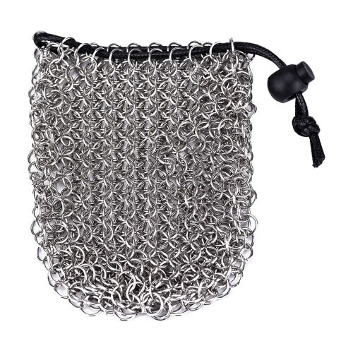 Portable Chainmail Dice Bag Stainless Steel Gift Rust-Proof For Dices Coins