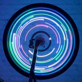 Éclairage Led Néon Pour Roues De Vélo, Étanche, Avertissement De Sécurité, Feux De Cyclisme, Décoration Des Rayons De Pneu, Bande Arrière, Accessoire Avant D1t4