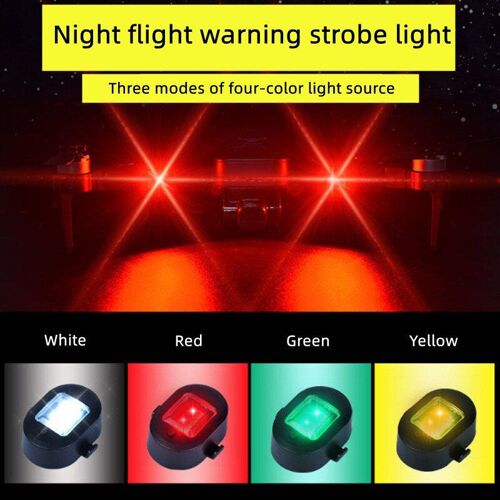 Lampe Stroboscopique Universelle À Led, 7 Couleurs, 4 Modes, Rechargeable Par Usb, Éclairage D'urgence Pour Avion, Accessoires De Vélo