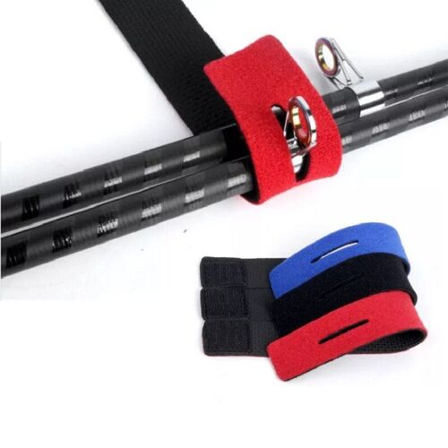 5/10pcs Canne À Pêche Porte-Cravate Sangle Ceinture S'attaquer Élastique Wrap Bande Support De Poteau Fixation Liens En Plein Air Outils De Pêche Accessoires