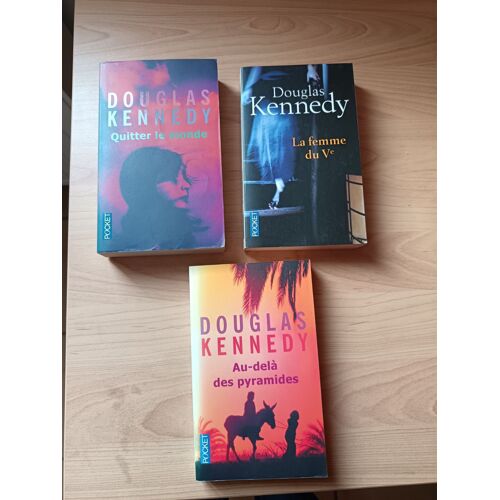 Lot De 3 Livres De Douglas Kennedy : Le Femme Du Ve, Au-Delà Des Pyramides, Quitter Le Monde.