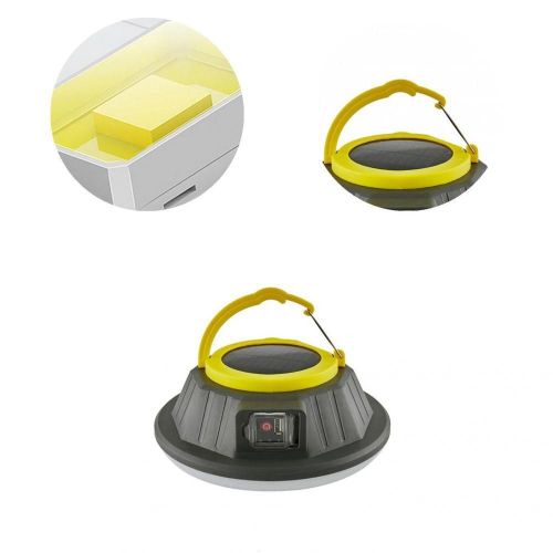 Lampe Solaire Pratique Pour Allée, 300-1200lm, Charge Solaire Ufo, Étanche, Ampoule Led D'endurance