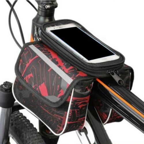 Sac Étanche Pour Cadre De Vélo Vtt 5.5 Pouces, Sacoche Pour Tube De Vélo, Écran Tactile, Support De Téléphone, Accessoires De Cyclisme