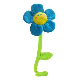 Smiling Daisy Plush Birthday Parties Decor Curtain Buckle with Smile Face blue 45cm