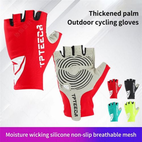 Gants De Cyclisme D'équipe, Respirant, Coussinet De Gel 3d, Demi-Doigt, Sport En Plein Air, Bcycle, Équipement De Vtt