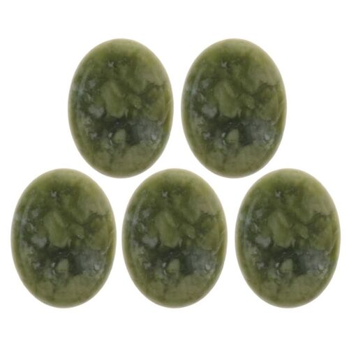 5 Pcs Natural Jade Hot Massage Stone For Body Relaxing Spa Massage Stones