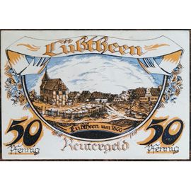 Billet Allemagne 50 Pfennig 1922 Lübtheen Grm 834,1 3/3