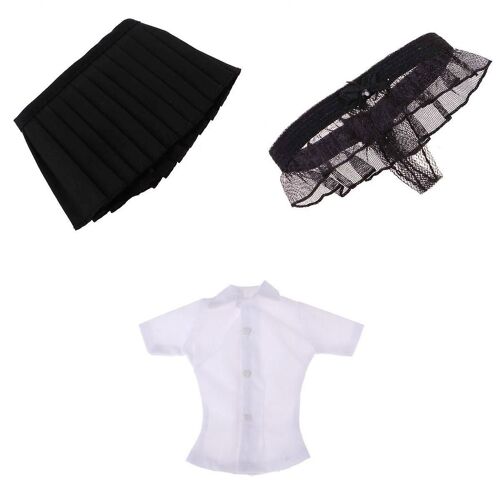 1/6 Scale Shirt & Skirt & Underwear Briefs For 12inch Female Action Figure