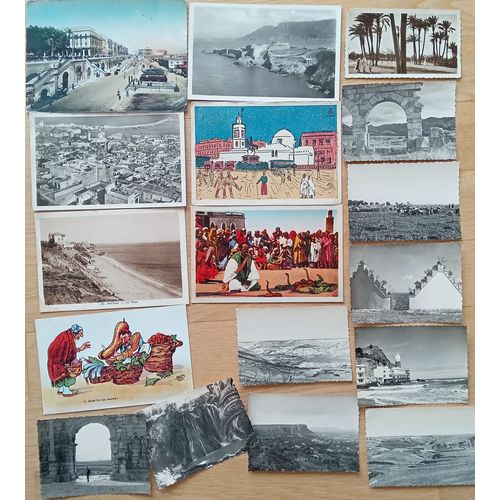 Lot 17 Cpa Cartes Et Photos Alger, Oran, Aïn-Taya, Charmeur De Serpents Ouled Riyah, Volubilis, Tlemcen, Béni Saf, Zorah Néri
