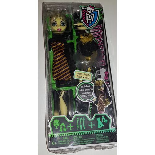 Poupée Mannequin / Monster High / Ghost / Insecte / Pack Avec Poupée + Accessoires