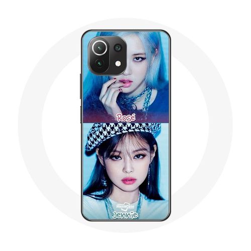 Coque Pour Xiaomi Mi 11 Lite Blackpink Groupe K-Pop Filles Jennie Et Rosé Lovesick Girls Poster The Album