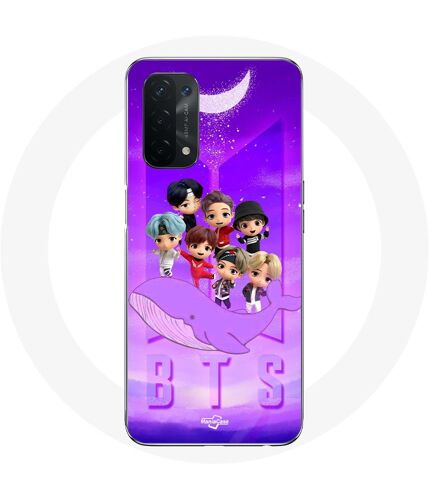 Coque Pour Oppo A74 Bts Tinytan Animation Affiche Rm Jin Suga J-Hope Jimin Jungkook Et V Zero O?Clock