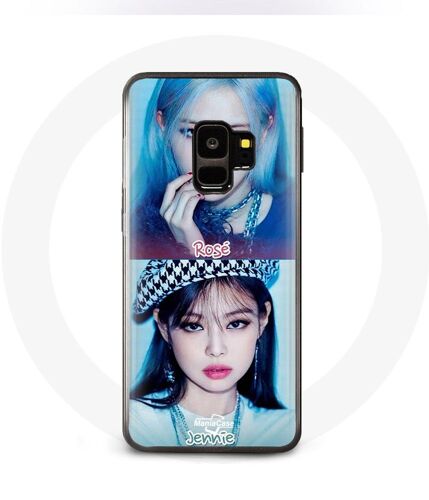 Coque pour Samsung Galaxy S9 Blackpink Groupe K-pop Filles Jennie et Rosé Lovesick girls poster the album