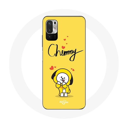 Coque Pour Xiaomi Poco M3 Pro Bts Bangtan Garçons Bt21 Chimmy Jimin Fond Jaune