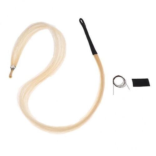 3x Horse Hair Mongolia Tail Violin Viola Cello Erhu Bow Hairs For String Parts