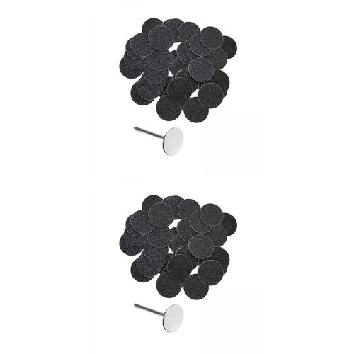 2 Boîtes De Papier De Sable Remplaçables Pads Pour Outil De Dossier De Pied Électrique 15mm 35mm