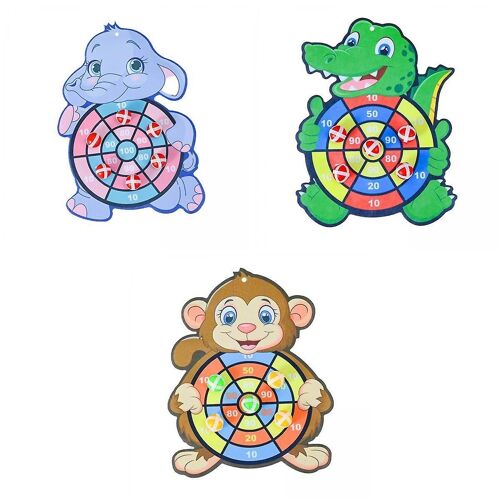 3x Toy Target Sticky Ball Dart Board 6 Balls Throw Party Class Game For Kids