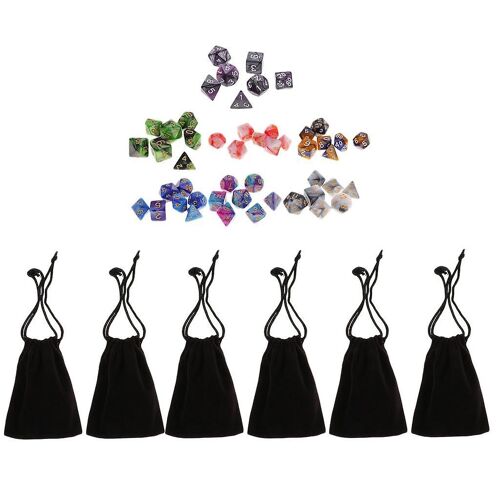 49pcs Polyhedral Dice 16mm For Dungeons And Dragons D4-D20 Table Games