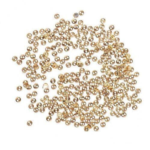 2x300pcs Doll Clothing Accessories Diy Doll Mini Metal Tiny Buttons Golden