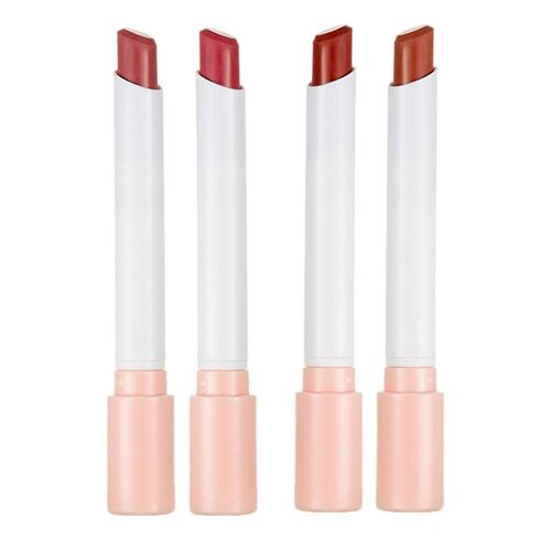 4pcs Hydratant Matte Lipstick Set Imperméable Maquillage Smooth Lip Sticks Rose