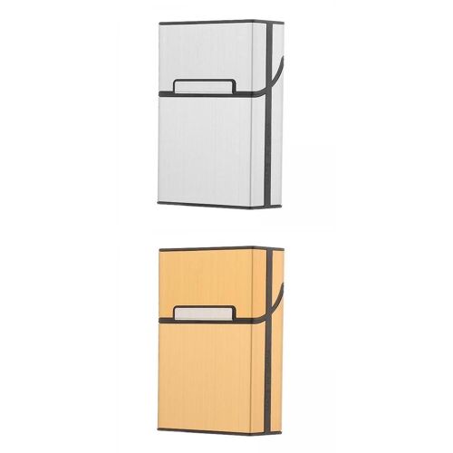 20 Étui à cigarettes étanche Taille régulière Support de boîte Accessoire Argent Or