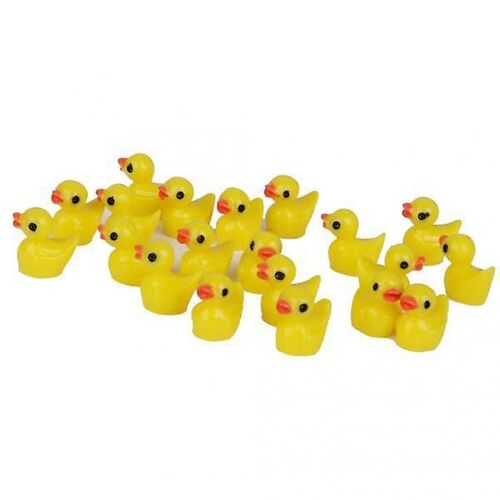 60Pièces Miniature Maison de poupée Bonsaï Fée Jardin Paysage Jaune Canard Décor