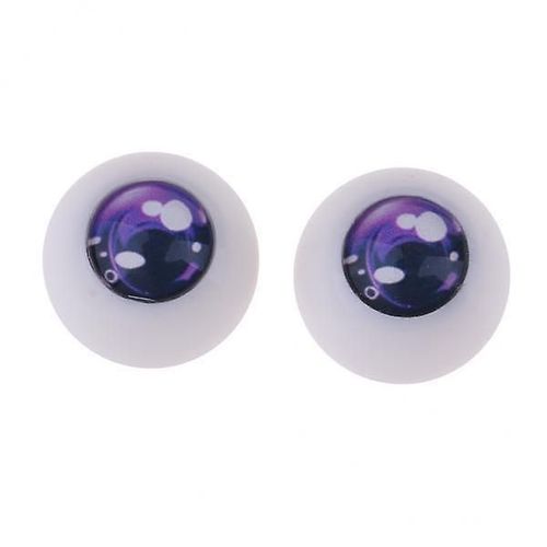 8xsafety 18mm Yeux Acryliques Globes Oculaires Pour 1/3 Bjd Nuit Lolita Poupée Violette