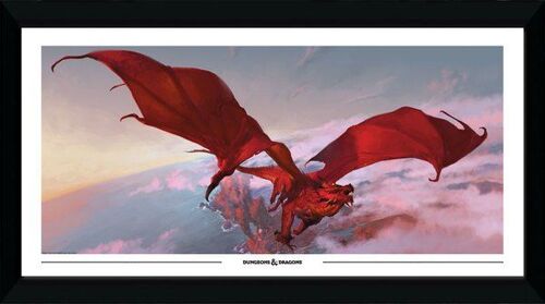 Donjon Et Dragon 50x100cm Encadré