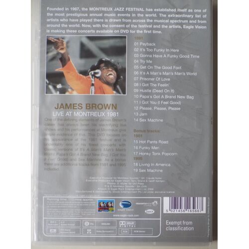 James Brown - Live At Montreux 1981 - Dvd