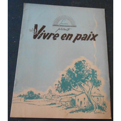 Dossier De Presse De Vivre En Paix De Luigi Zampa