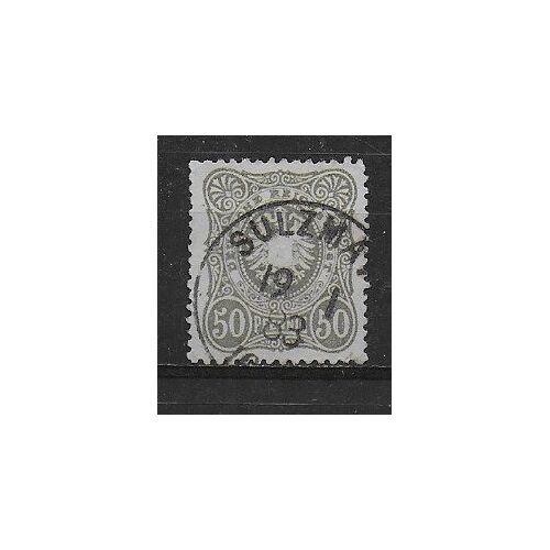 Allemagne 1877 : Deutsche Reichs Post : Pjennige Avec E Final - Timbre 50 P. Gris Oblitéré Cote 18 Euros