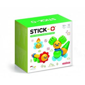 Stick-O Forest Friends Lot De 16 Blocs De Construction Magnétiques Jouet Éducatif Pour Enfant En Maternelle Fabriqué Par Magformers Pour Les Jeunes Enfants Design Épais