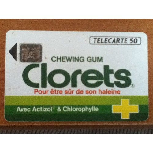 Télécarte 50u Clorets